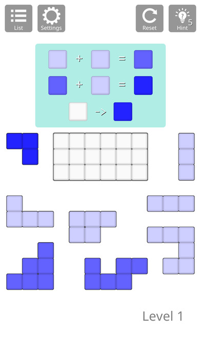 彩色块拼图截图