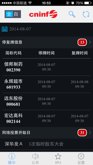 巨潮资讯网截图