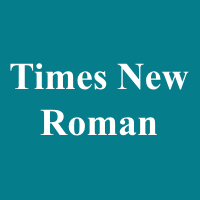 Times New Roman