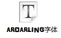 ARDARLING字体