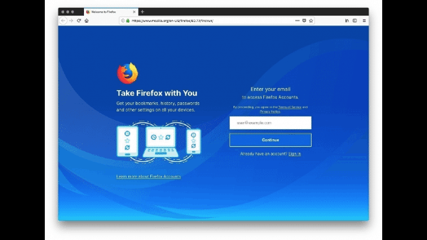 Firefox ESR界面截图