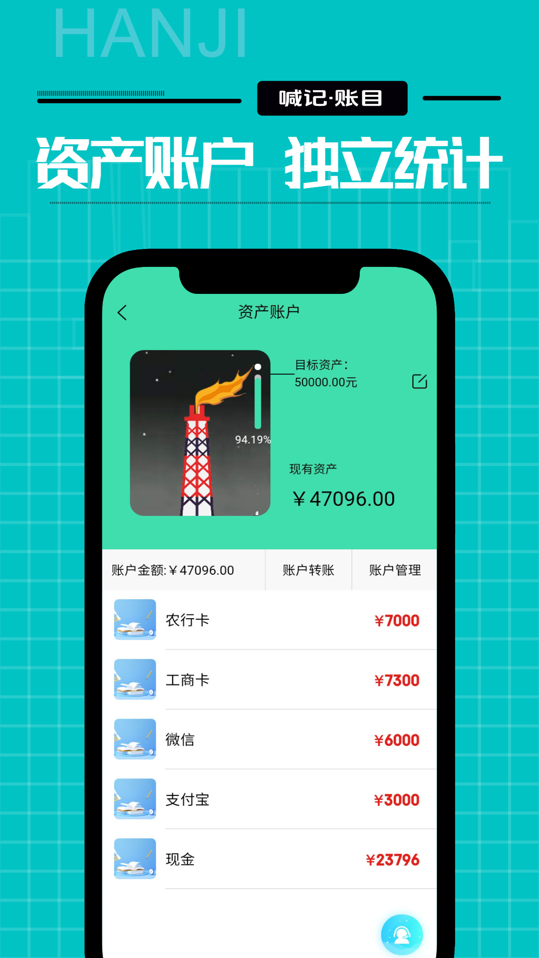 家庭记账截图