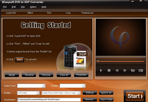 4Easysoft Mac DVD to 3GP Converter截图