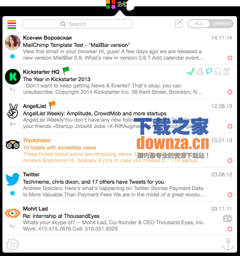 MailBar for mac截图