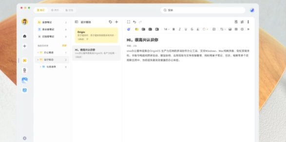 vivo办公套件Mac版界面展示