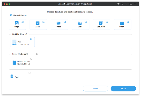 Aiseesoft Data Recovery截图