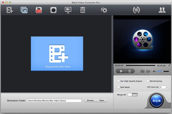 MacX Video Converter Pro for mac界面图