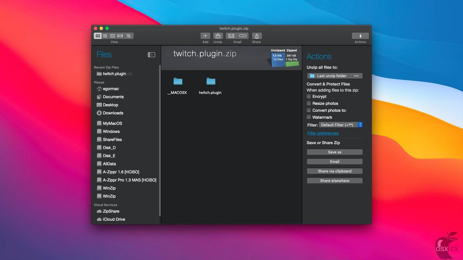 WinZip Mac Pro截图
