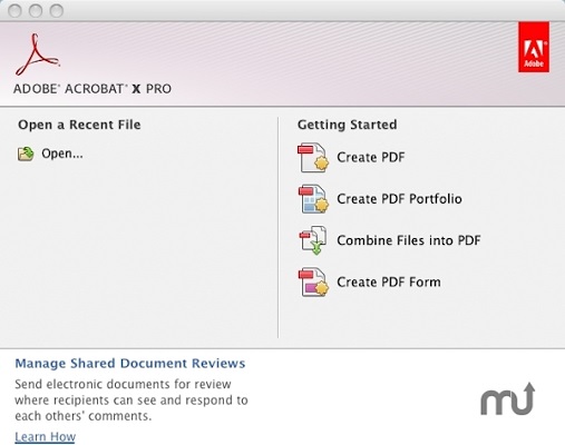 Adobe Acrobat Pro操作界面