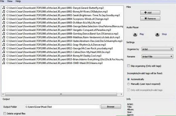 NeatMP3 For Mac操作界面