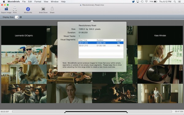 MovieBriefs For Mac软件界面