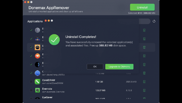 Donemax AppRemover界面展示