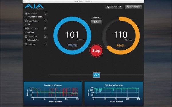 AJA System Test截图