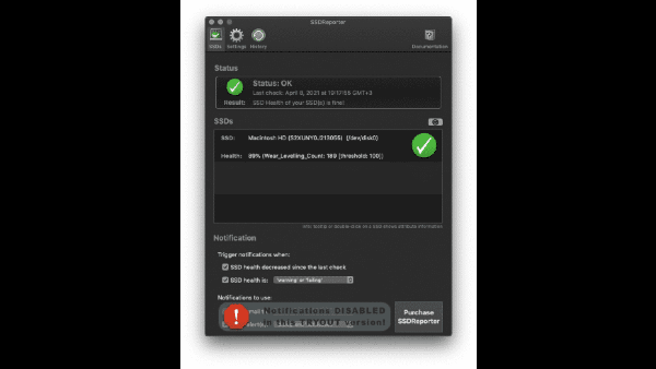 SSDReporter截图