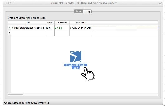 VirusTotal Uploader截图