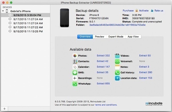 Backup Extractor For Mac截图