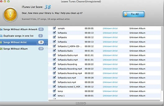 Leawo Tunes Cleaner for Mac截图