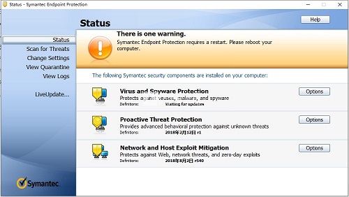 symantec endpoint protection 14截图