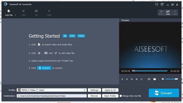 Aiseesoft 4K Converter截图