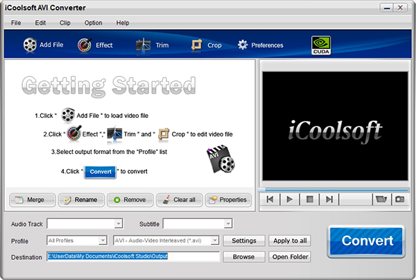 icoolsoft AVI Converter for Mac截图
