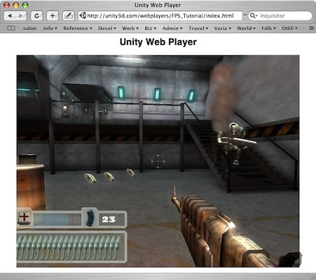 unity web player截图
