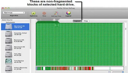 StellarDriveDefrag For Mac软件界面