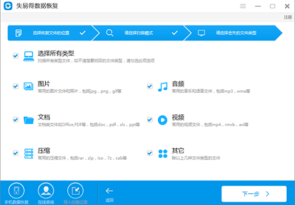 失易得数据恢复截图