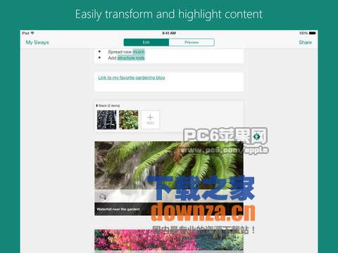Office Sway iPad版本截图