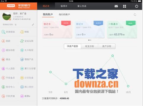 平安口袋银行iPad版截图