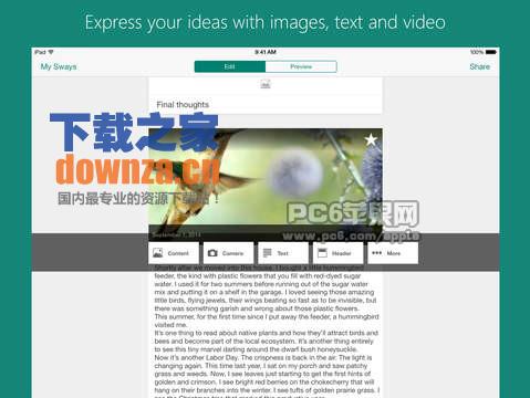 Office Sway iPad版本截图