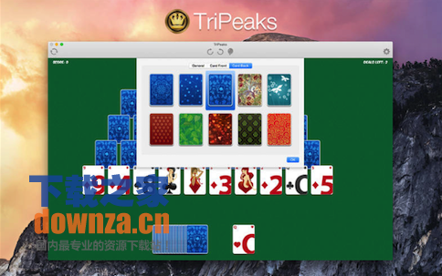 TriPeaks for Mac奖励界面