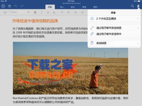 Word iPad版截图