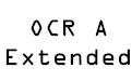 ocr a extended字体