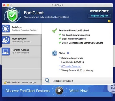 FortiClient截图