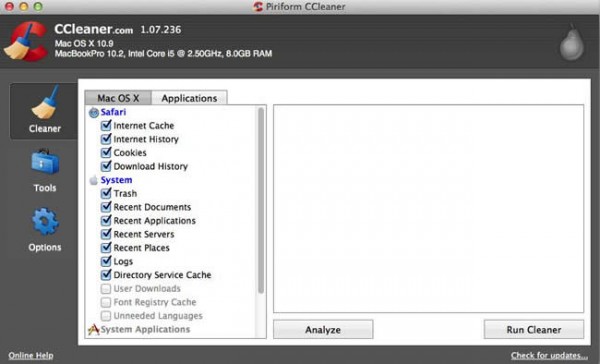 ccleaner mac版截图