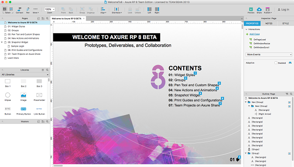 Axure RP Mac版截图