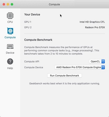 Geekbench 5截图