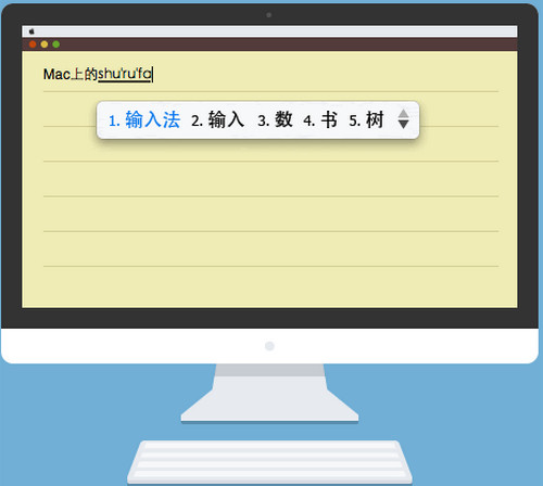 QQ五笔For Mac截图
